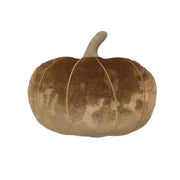 Small Caramel Velvet Pumpkin Pillow