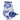 Blue and White Owl