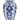 Blue and White 10" Vase