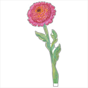 Small Cupcake Zinnia Acrylic Flower