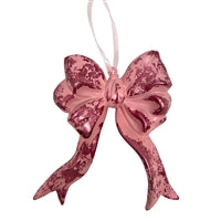 Pink Hanging Bow Ornament