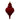 Red Flocked Finial Ornament