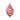Iridescent Pink Cracked Finial Ornament