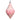 Pink Confection Glass Finial Ornament