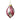 Pink with Peppermint Glass Finial Ornament