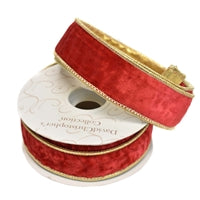 1.5" Elegant Red Velvet Ribbon