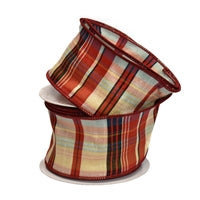 2.5" Rustic Meadows Harvest Plaid Ribbon