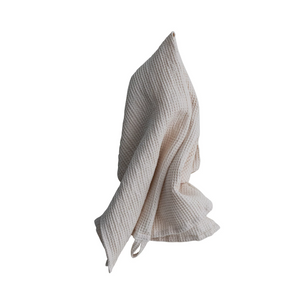 Cream Woven Linen Tea Towel