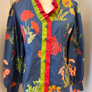 Floral Button Down Blouse