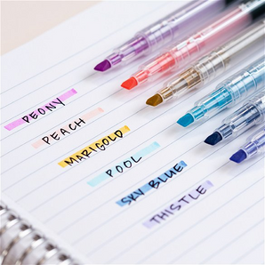 Colorful Dual-Tip Highlighter Set