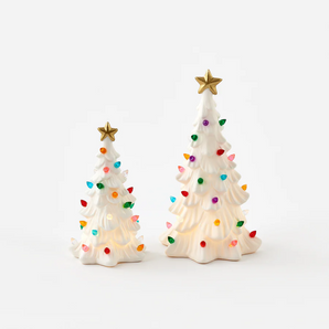 Retro Lighted Christmas Tree