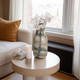 Flouressa Blue and Tan Glass Vase