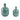 Corvallis Teal Ceramic Jar