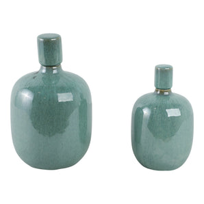 Corvallis Teal Ceramic Jar