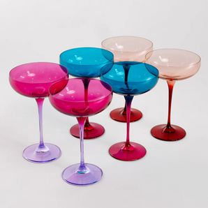 Estelle Jewel Toned Champagne Coupe