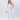 Optic White High Rise Crop Flare With Step Hem Jeans