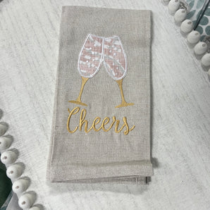 Cheers Champagne Towel