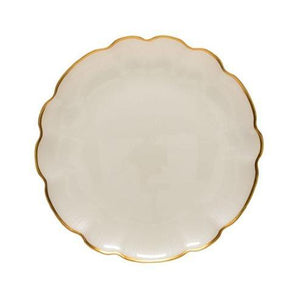 Francesca Gold Scalloped Glass Charger