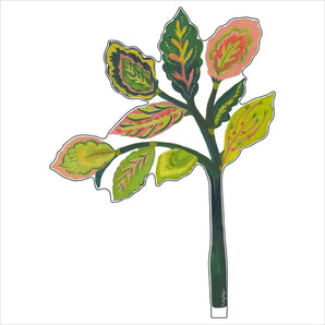 Small Green Leaves Acrylic Flower