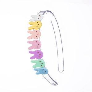 Multi Bunnies Pastel Headband