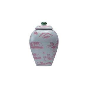 Pink Chinoiserie Urn