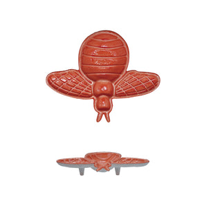 Coral Metal Bee Shaped Bowl