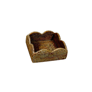 Rattan Scallop Lunch Napkin Holder