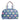 Denim Quilted Heart-Patched Medium Duffle Bag