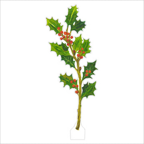 Small Acrylic Holly Greenery