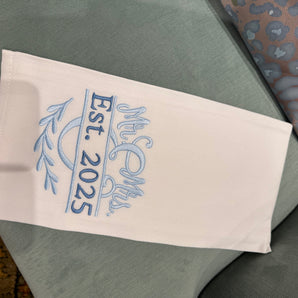 Mr and Mrs. 2025 Blues Hand Towel