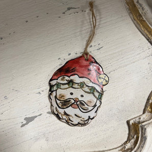 Etta B Storybook Santa Ornament