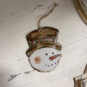 Etta B Storybook Snowman Ornament