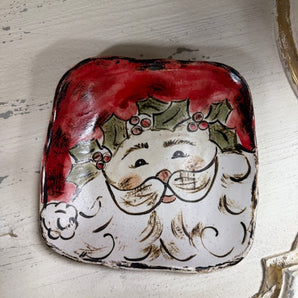 Etta B Storybook Santa Plate
