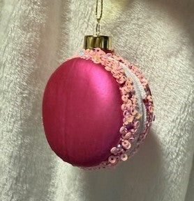 Hot Pink Macaron Ornament