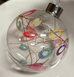 Retro Filled Ball Ornament
