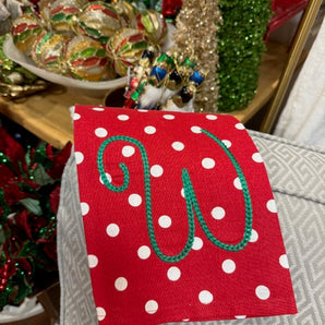 Red Dot Christmas Towel