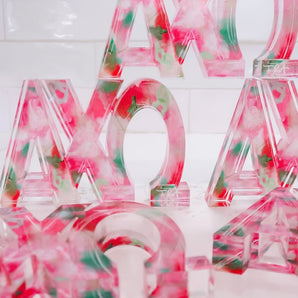 Greek Acrylic Letter Block