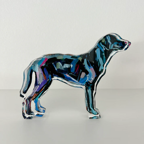 Chelsea McShane Black Lab Acrylic Shelfie