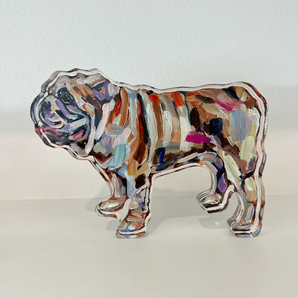 Chelsea McShane Bulldog Acrylic Shelfie