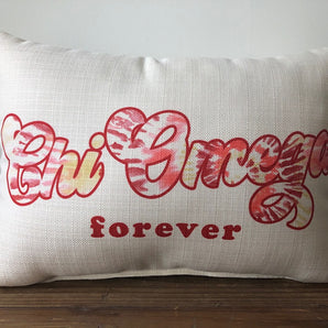 Greek Tie Dye Pillow