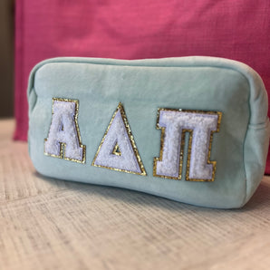 Greek Velvet Cosmetic Bag