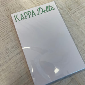 Greek Letter Notepad