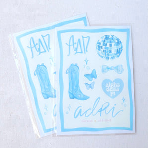 Greek Boots Sticker Sheet