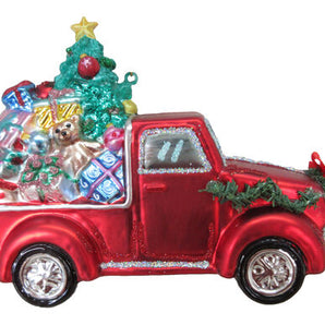 Red Truck with Presents Ornament