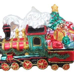 Santa's Train with Presents Ornament