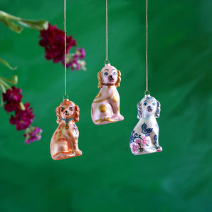 Floral Dog Ornament