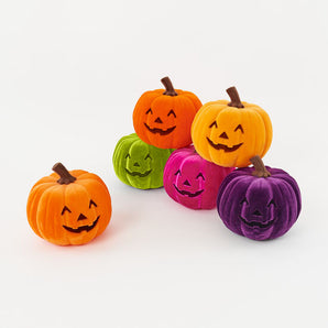 Flocked Jack-O-Lantern
