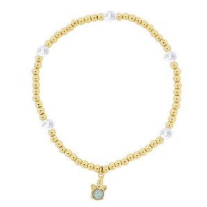Gold & Opal Unicorn Bracelet