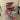 JME 1" Green Velvet Fused Metallic Dupion Red Piping Ribbon