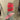 JME 2.5" Red Dupion Splash Metallic Ribbon
